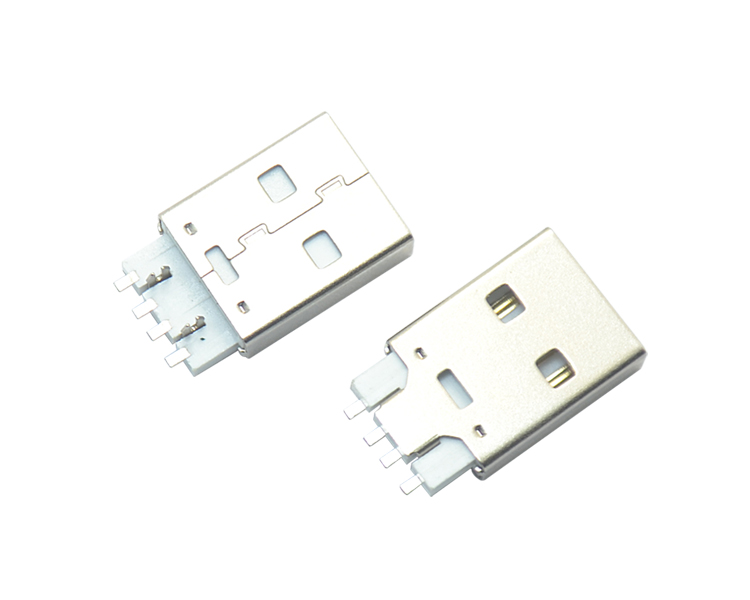 USB AM 4P 鱼叉式白铁