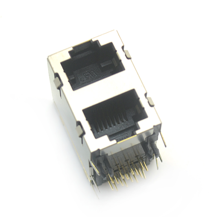 RJ45-8P8C 2x1 弯插